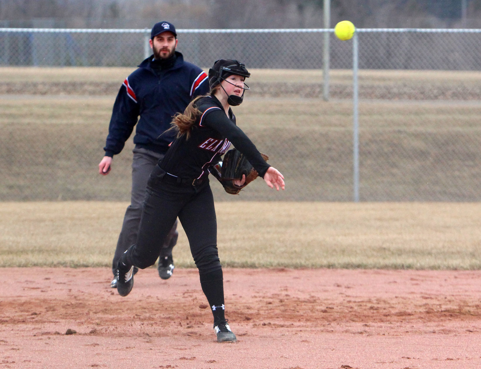 Elk Mound at Bloomer softball 4-4-19